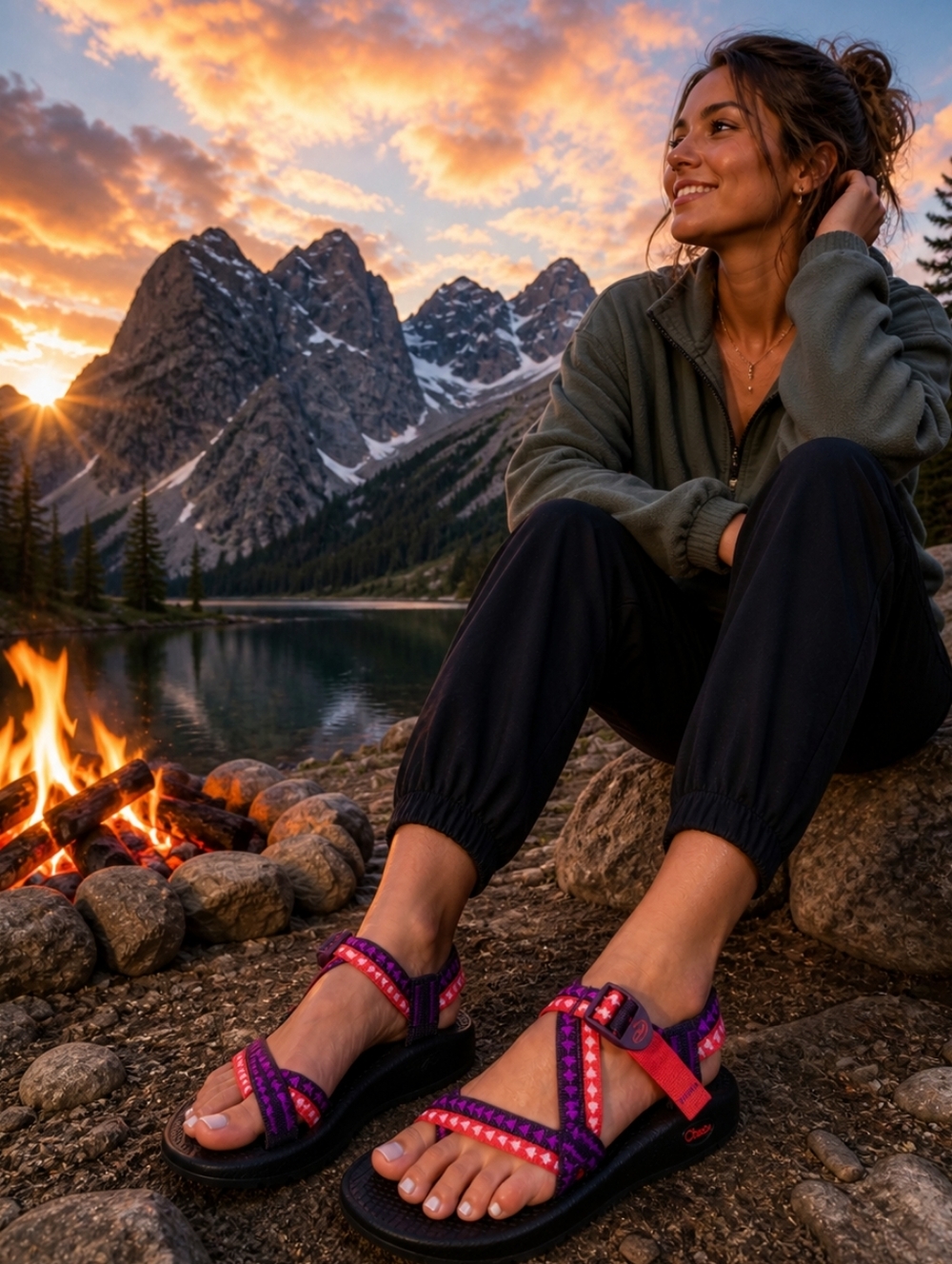 Chaco Z/1 Classic Sandals Womens 9 Vibram Hiking Outdoor Trail Adjustable Straps - Picture 3 of 9